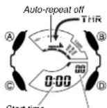 CASIO G-Shock GA-110C-7AER - To set up the stopwatch to take split time readings - 5