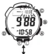 CASIO Pro Trek PRG-240-1ER - To calibrate the pressure sensor and the temperature sensor - 1