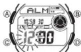 CASIO Radio Controlled WV-200DE-1AVER - To set the alarm time - 1