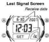 CASIO Radio Controlled WV-58DE-1AVEF - To display the Last Signal screen - 2