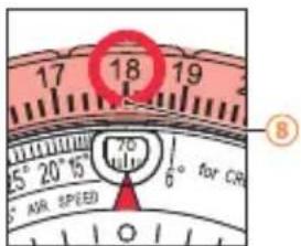 17 18 19 5° 20' 15" 70° 6° for CR AIR SPEED 8