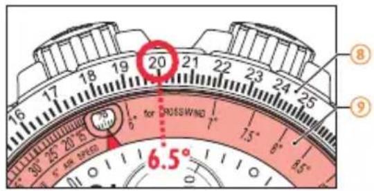Hamilton Khaki X-Wind - 편류각 계산: - 1