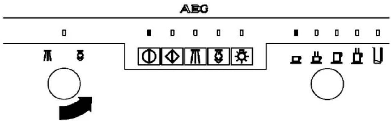 AEG PE 8038M - PROGRAMMING THE QUANTITY OF HOT WATER - 1