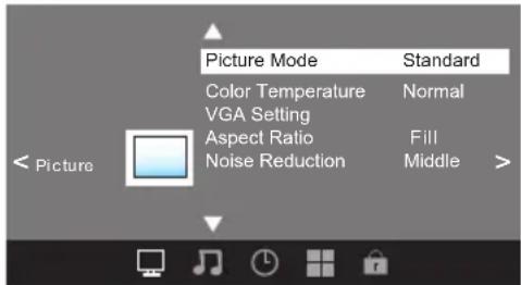 HAIER LE32F2220 - PICTURE MENU - 1