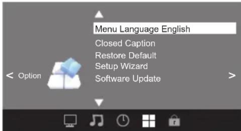 HAIER LE39F2280 - MENU OPTIONS - 1