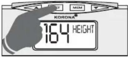 KORONA KFW 1303 - Ρύθμιση δεδομένων χρήστη - 2