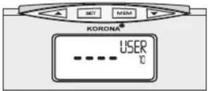 KORONA KFW 1303 - Установка данных о пользователе - 3
