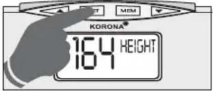 KORONA KFW 1303 - Réglage des données de l'utilisateur - 4