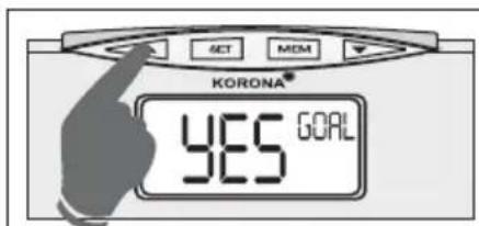 KORONA KFW 1303 - Réglage des données de l'utilisateur - 8