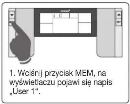KORONA KFW 5028 - Wprowadzanie danych użytkownika - 1