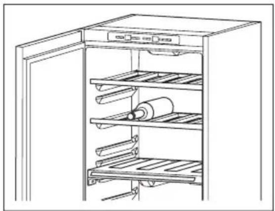 Atag KF8178WDL - Weinkühlschrank-Flaschenhalter - 1