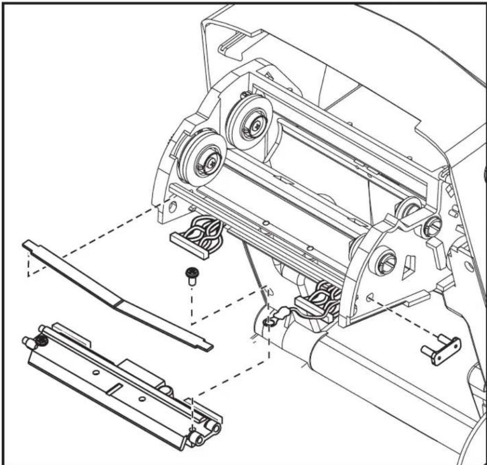 ZEBRA GC420t - Replacing the Printhead - 1