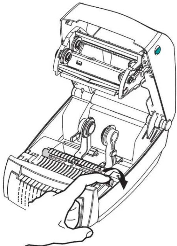 ZEBRA GC420t - Loading Media with the Cutter Option - 2