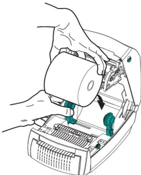 ZEBRA GC420t - Loading Media with the Cutter Option - 4