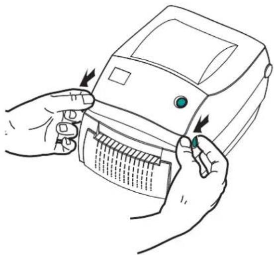 ZEBRA GC420t - Loading Media with the Cutter Option - 1