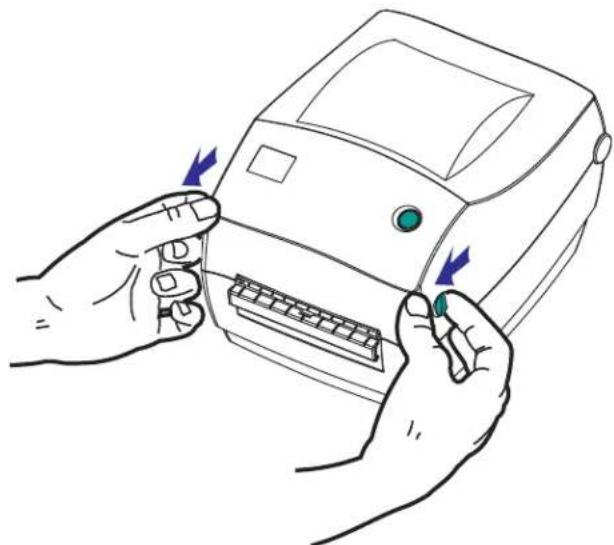 ZEBRA GC420t - Opening the printer - 1