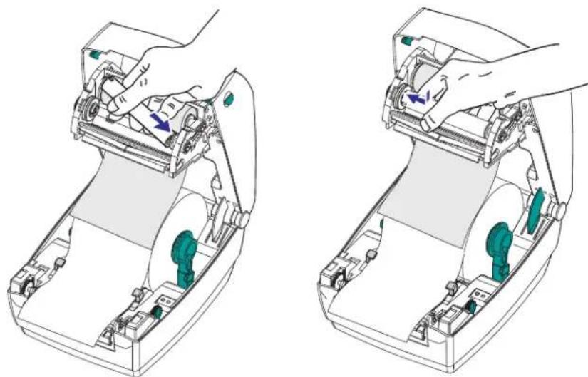 ZEBRA GC420t - Loading Transfer Ribbon - 4