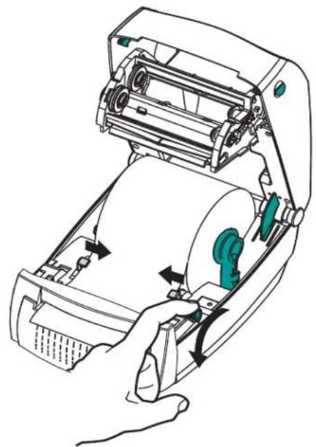 ZEBRA GC420t - Loading Media with the Cutter Option - 5