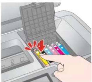 EPSON Stylus Photo R380 - Removing and Installing Ink Cartridges - 7