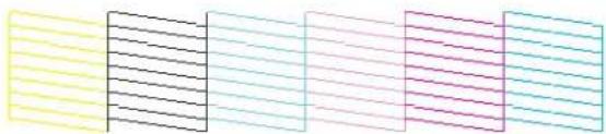 EPSON Stylus Photo R380 - Examining the Nozzle Check Pattern - 1