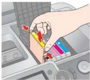 EPSON Stylus Photo R380 - Removing and Installing Ink Cartridges - 2