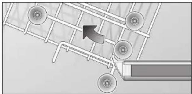BOSCH SRS 3039 EU - Top basket with upper and lower roller pairs - 1