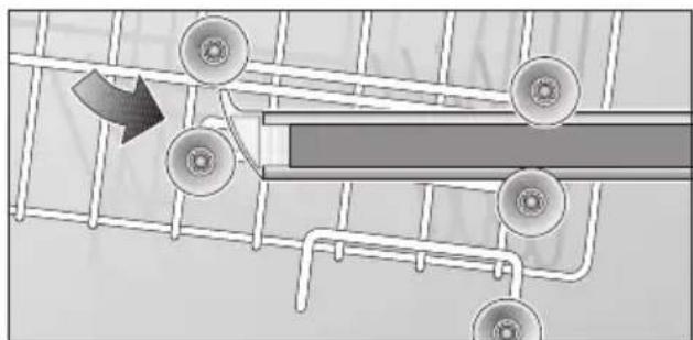 BOSCH SRS 3039 EU - Top basket with upper and lower roller pairs - 2
