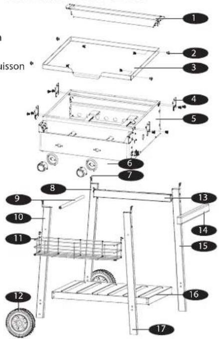 Brixton BQ-6386F - DESCRIPTION DES DIFFÉRENTES PIÈCES - 1
