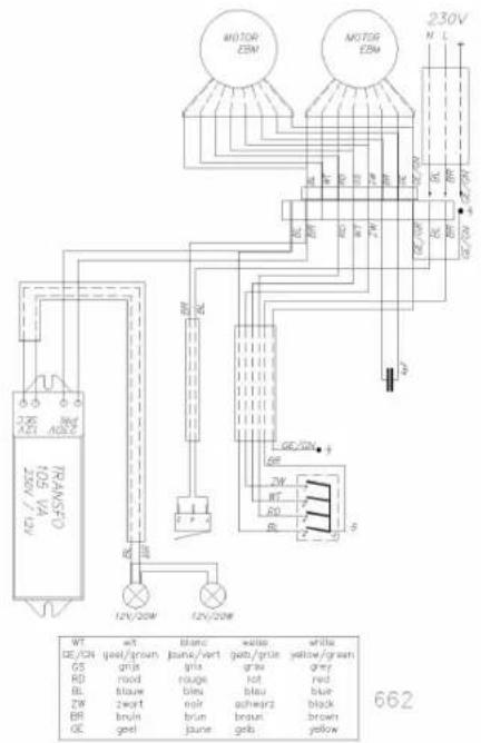 LANDMANN 662 - Elektrisch schema - Schéma électrique - Elektrischer Schaltplan - Electrical scheme - 2