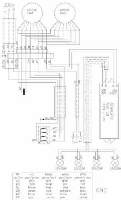 LANDMANN 662 - Elektrisch schema - Schéma électrique - Elektrischer Schaltplan - Electrical scheme - 3
