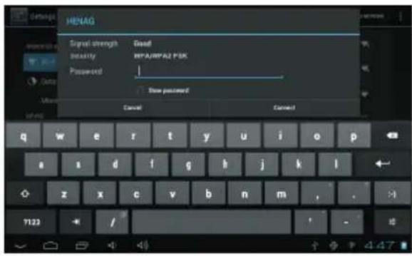 SALORA TAB8001 - Connect to a Wi-Fi network - 1