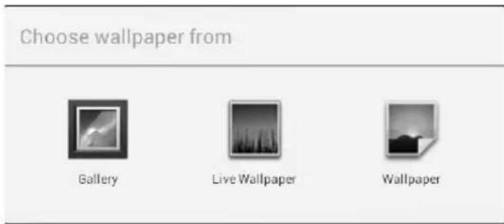 Choose wallpaper from Gallery Live Wallpaper Wallpaper
