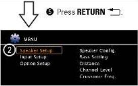 DENON DHT-1312XP - Examples of menu and front display - 6