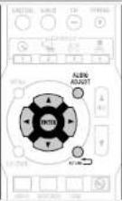 DENON DHT-1312XP - Audio Adjust Default settings are underlined. - 1