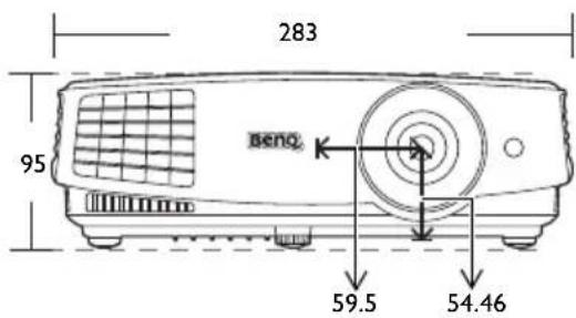 BENQ MS512H - Dimensions - 1