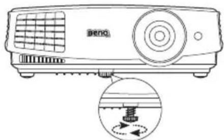 BENQ MS512H - Adjusting the projection angle - 1