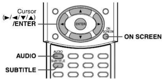 JVC TH-A55 - Selecting the subtitle/audio languages - 1