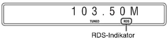 JVC TH-S9 - Verwendung des Radiodatensystems (RDS) während des Empfangs von UKW-Sendern - 1