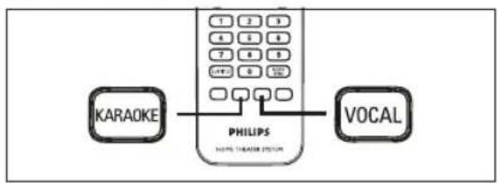 PHILIPS HTS3366 - Microphone settings - 1