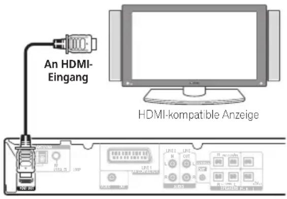 PIONEER DCS-370 - Anschluss unter Verwendung von HDMI - 1