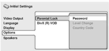PIONEER DCS-370 - Wählen Sie 'Password'. - 1