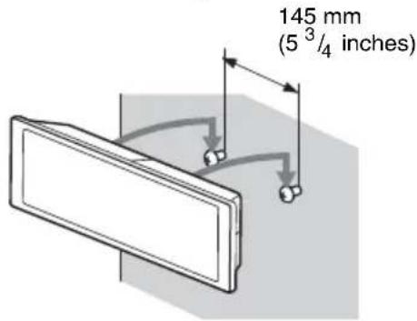 SONY DAV-TZ210 - Fasten the screws to the wall, then hang the speaker on the wall. - 2