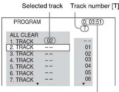 SONY DAV-TZ210 - Ex. To set track 2 as the first programmed track - 1