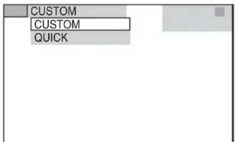 SONY DAV-TZ210 - Press ↑/↓ to select [CUSTOM], then press ⊕. - 1