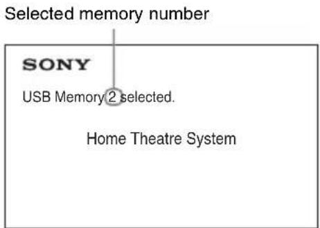 SONY DAV-TZ210 - Press MEM SEL. - 1