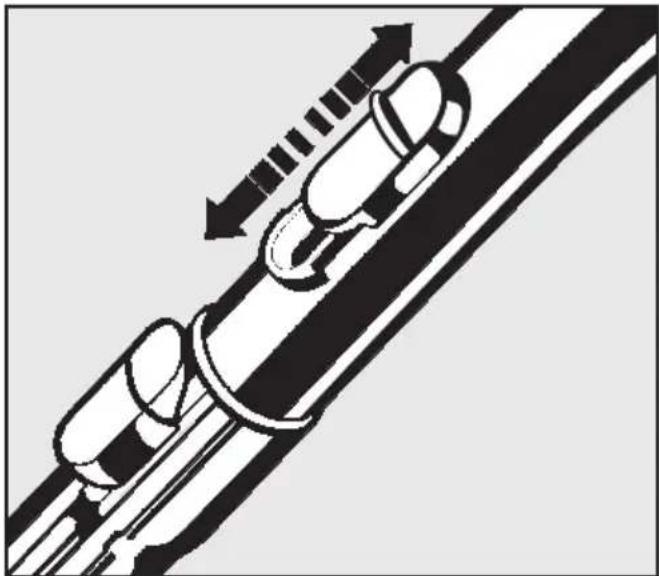 MIELE S 4282 - Opening the air inlet valve - 1