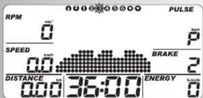 KETTLER Mondeo - b) Zátěžové profily (PROGRAM) „1“ – „6“ - 18