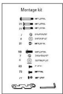 Montage kit 81 81 7 8 20 9B 7 5 63 70 71