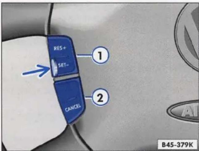VOLKSWAGEN Golf (2005) - Multi-function steering wheel\* - 1