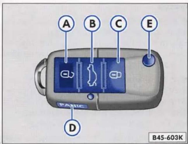 VOLKSWAGEN Golf (2005) - PANIC switch (button D) - 1